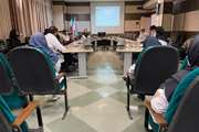 جلسه دفتر بهبود کیفیت بیمارستان شریعتی با رابطان اعتباربخشی در گروه پزشکان